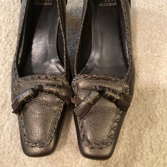 Dark Bronze Stuart Weitzman Loafers - Picture 1 of 4